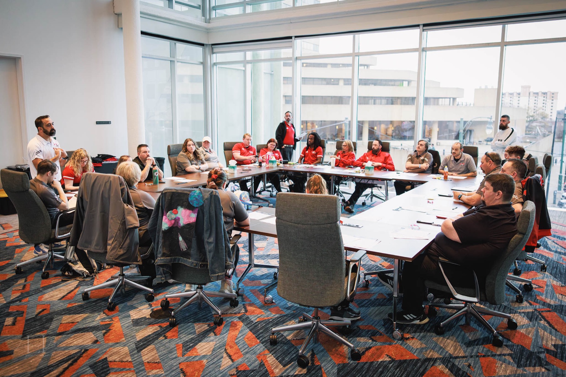 PROMAC officials gathered for in-person training
